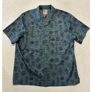 5.11 Tactical Mens Short Sleeve Button Down Edible Wild Plants Camp Shirt 2XL